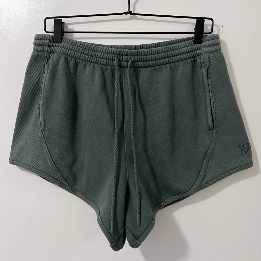 PINK Victoria's‎ Secret Sage Green High Rise Dolphin Sweat Shorts Womens Medium
